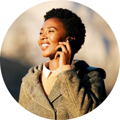 Customer using mobile data